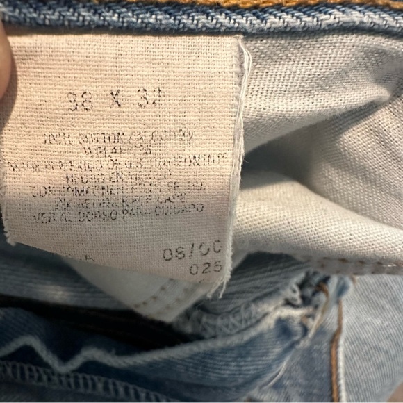 Vintage 90s Relaxed Jeans Arizona Jeans Loose Big Ring Spun Denim 38x32 - Picture 10 of 10